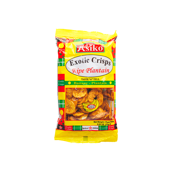 Asiko Ripe Plantain Exotic Crisps(75g)