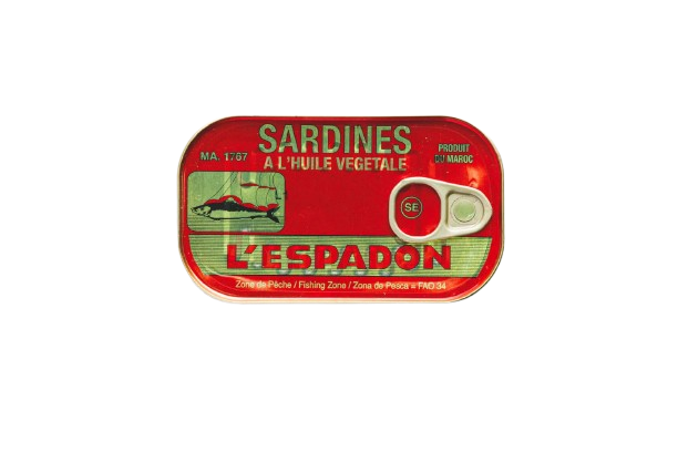 L'espadon Sardines Vegetable Oil (125kg)