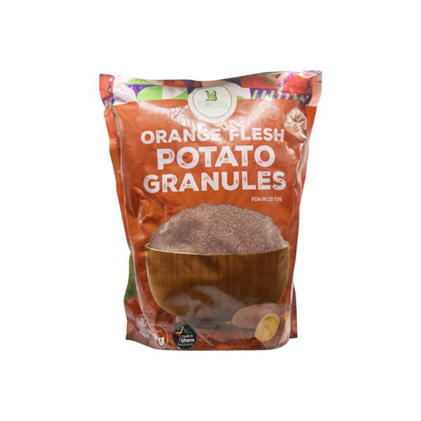 Gari Boutique | Orange Flesh Potato Granules | 1Kg