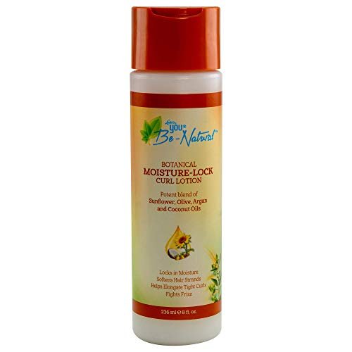 Luster's You Be-Natural Botanical Moisture-Lock Lotion (8 oz). With Sunflower, Olive, Argan and Coconut Oils