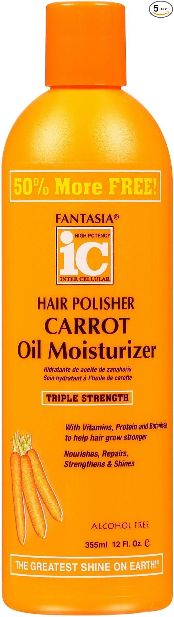 Fantasia Hair Polisher Carrot Growth Oil Moisturizer, (12 oz )
