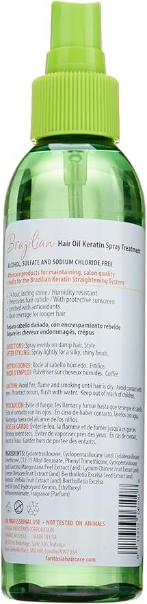 Fantasia Brazilian Hair Oil Spray, (6 Ounce)
