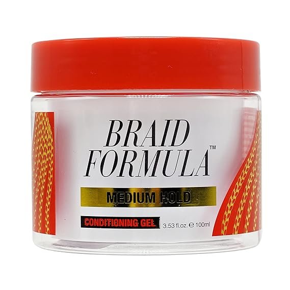 EBIN NEW YORK Braid Formula Conditioning Gel, Medium Hold, 3.53oz | Great for Braiding, Twisting, Edges, No Residue, No Flaking, Strong Hold, High Shine, Smoothing with Clean & Aloe Vera Scent