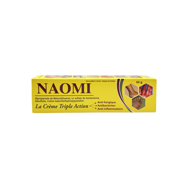 Naomi Triple Action Cream – Anti-Fungal, Antibacterial & Anti-Inflammatory (50g)