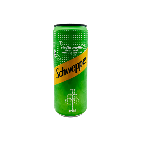 Schweppes Virgin Mojito Carbonated Soft Drink (330ml)