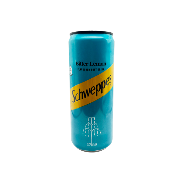Schweppes Bitter Lemon Flavoured Soft Drink (330ml)