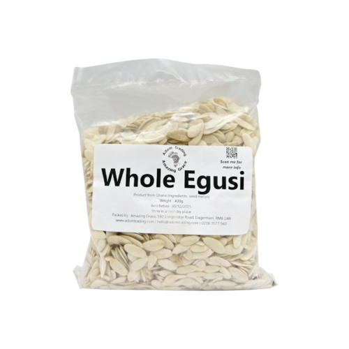 Whole Egusi Melon Seeds (400g) - Image 1
