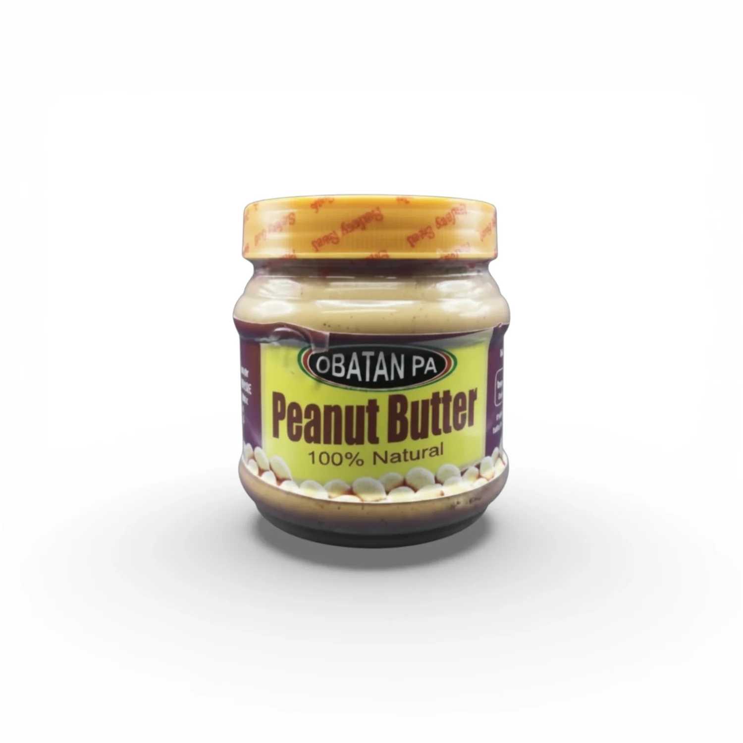 Obatan Pa 100% Natural Peanut Butter – 500g | Pure Ghanaian Groundnut Butter | No Added Sugar | No Palm Oil | No Preservatives