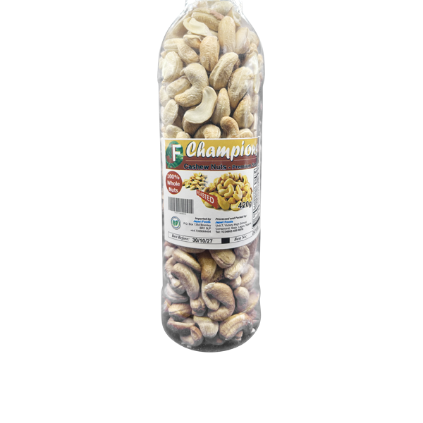 F Champion Whole Cashew Nuts – Premium Quality (420g)