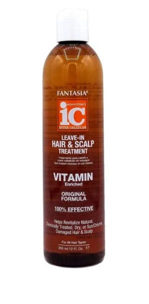 Fantasia IC Leave-In Hair & Scalp Treatment Vitamin Enriched (12 oz / 355 ml)
