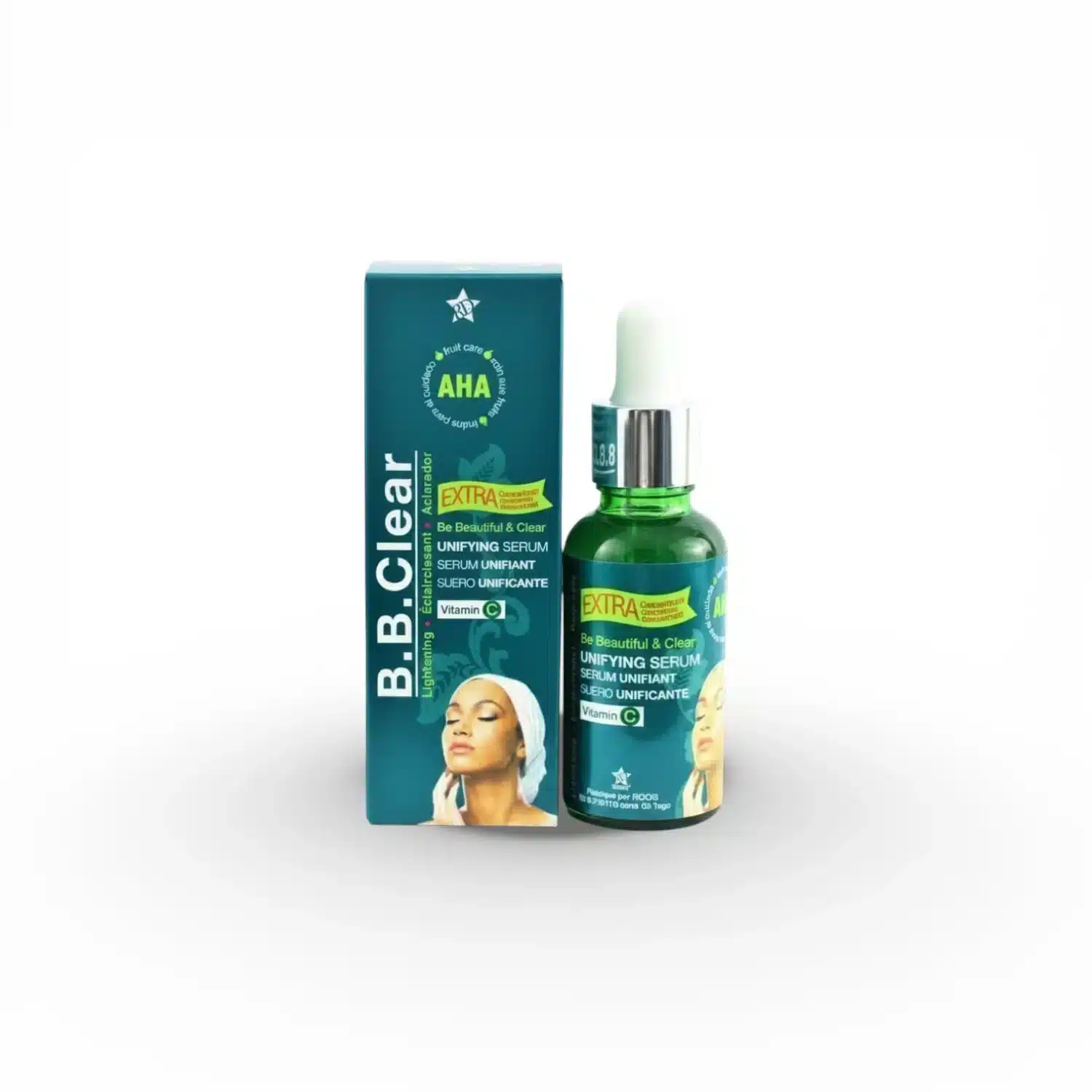 B.B. Clear Unifying Serum with AHA & Vitamin C – 30ml | Alpha Hydroxy Acid & Vitamin C Brightening Face Serum