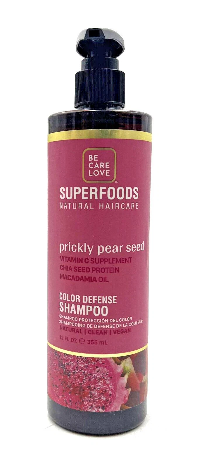 Be Care Love Superfoods Prickly Pear Seed Color Defense Shampoo (355ml / 12oz)