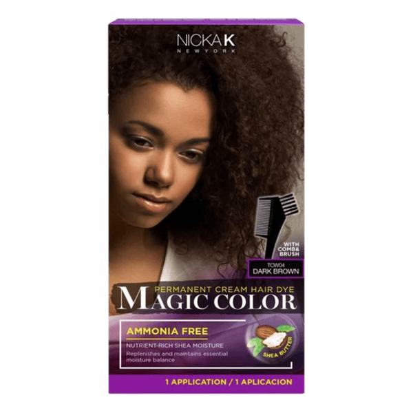 Nicka K New York Magic Color Permanent Cream Hair Dye (Tobacco Dark Brown) – (250ml)