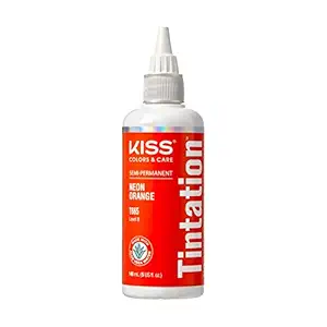 KISS Colors Tintation Semi-Permanent Hair Color – Neon Orange (T865) – (148 mL / 5 fl. oz)