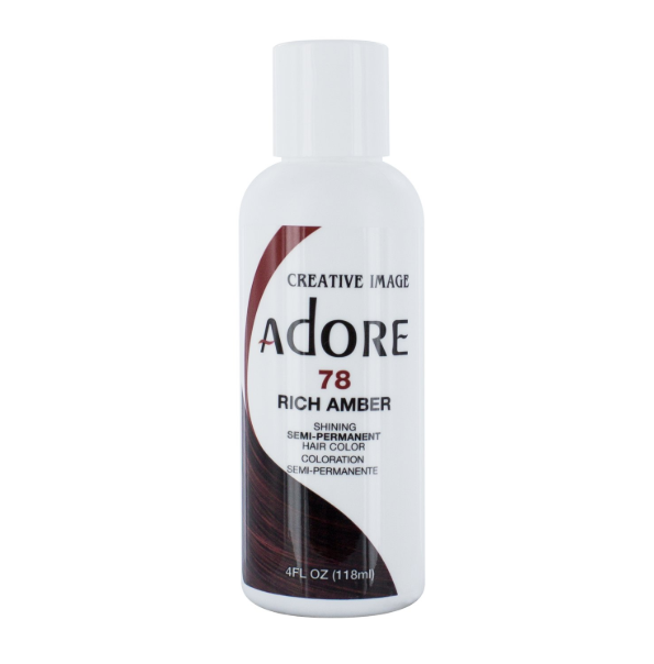 Adore Semi-Permanent Hair Color – Rich Amber #78 (118 mL)