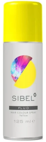 Sibel Fluo Hair Colour Spray – Yellow (125 mL) - Image 1