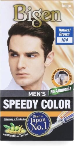 Bigen Men’s Speedy Color – Natural Brown 104 (150ml) - Image 1