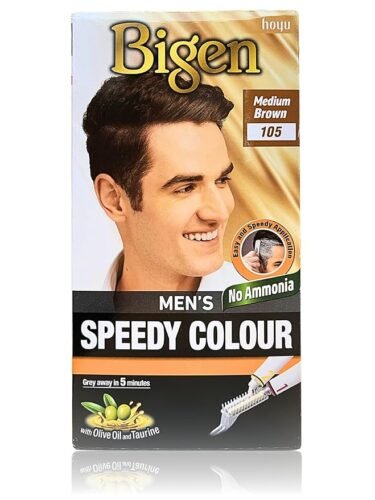Bigen Men’s Speedy Color – Medium Brown 105  (150ml) - Image 1