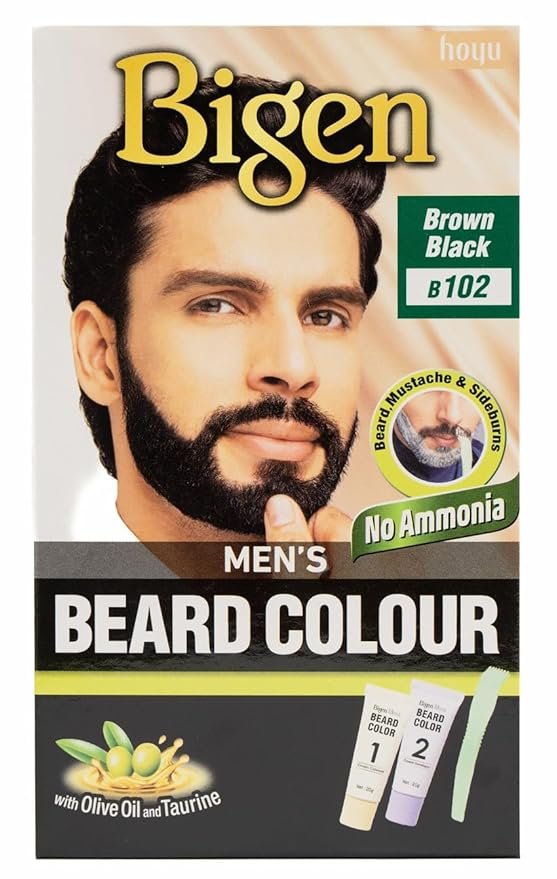 Bigen Men’s Beard Colour – Brown Black B102 (150ml)