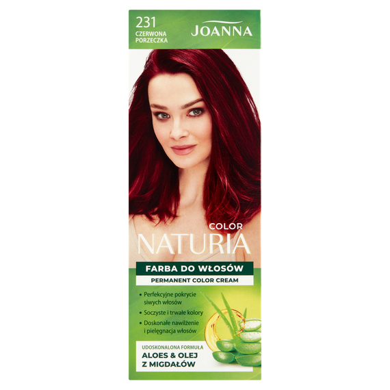 Joanna Naturia Color Permanent Hair Dye – 231 Red Currant (Czerwona Porzeczka) (150ml)
