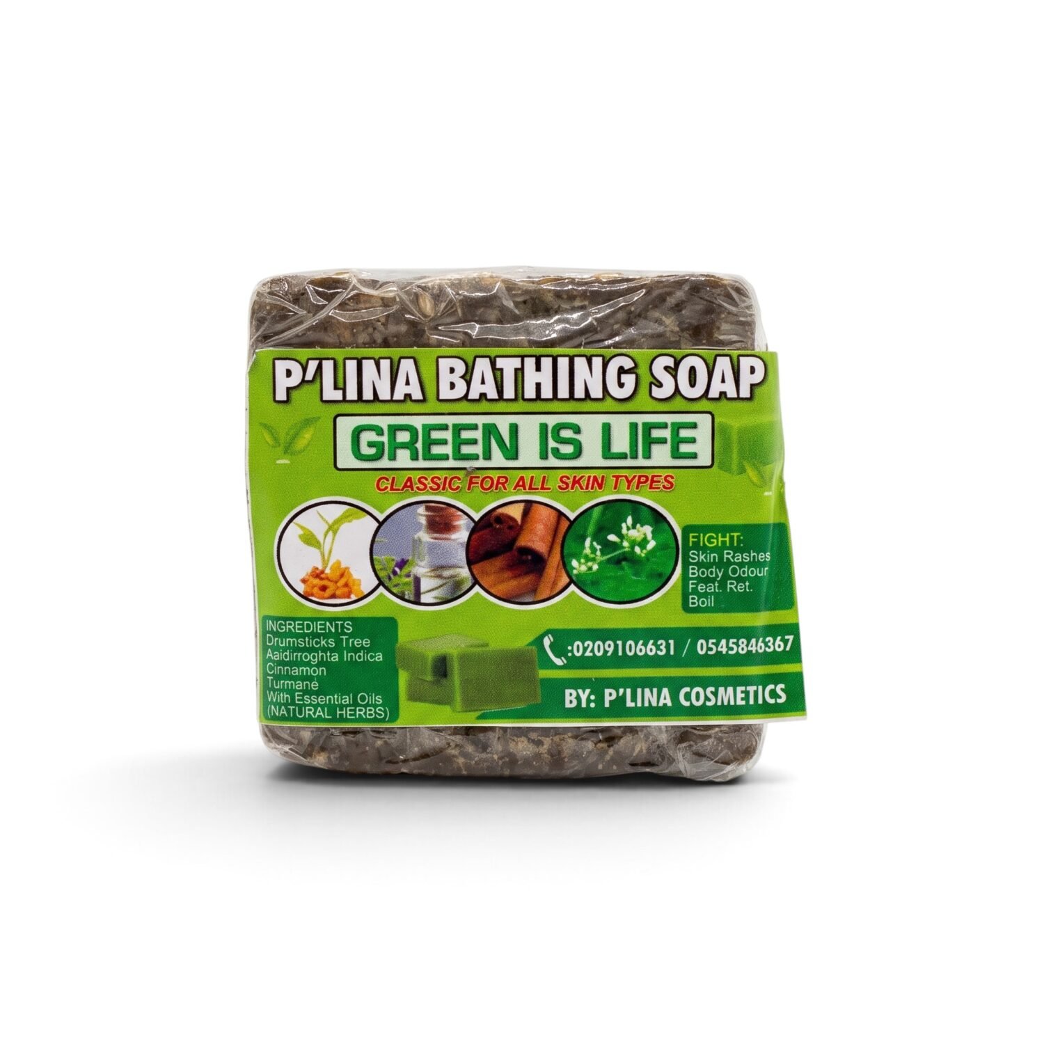 P’Lina Green Is Life Herbal Bathing Soap