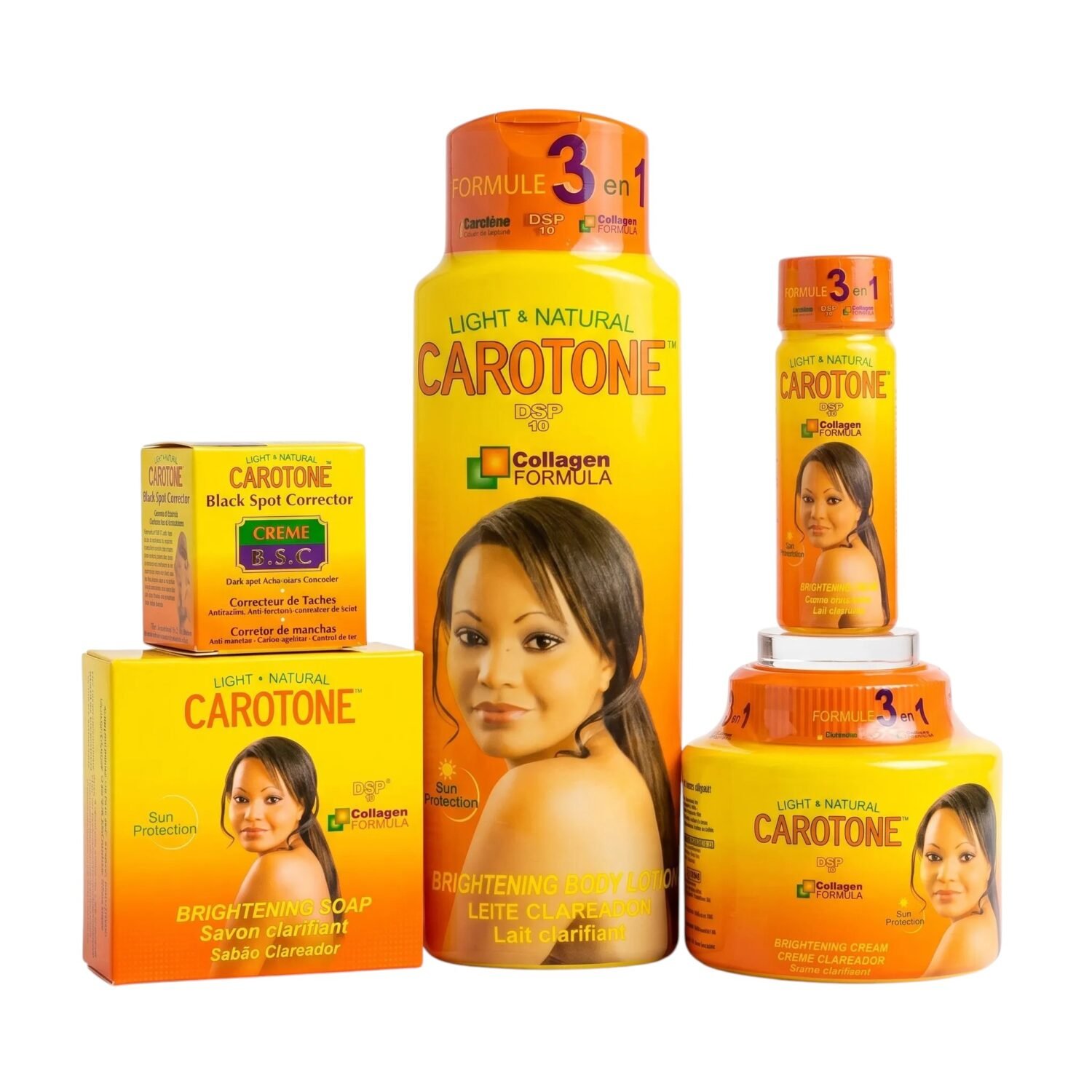 Carotone Light & Natural Complete Skincare Pack – 5 Piece Set