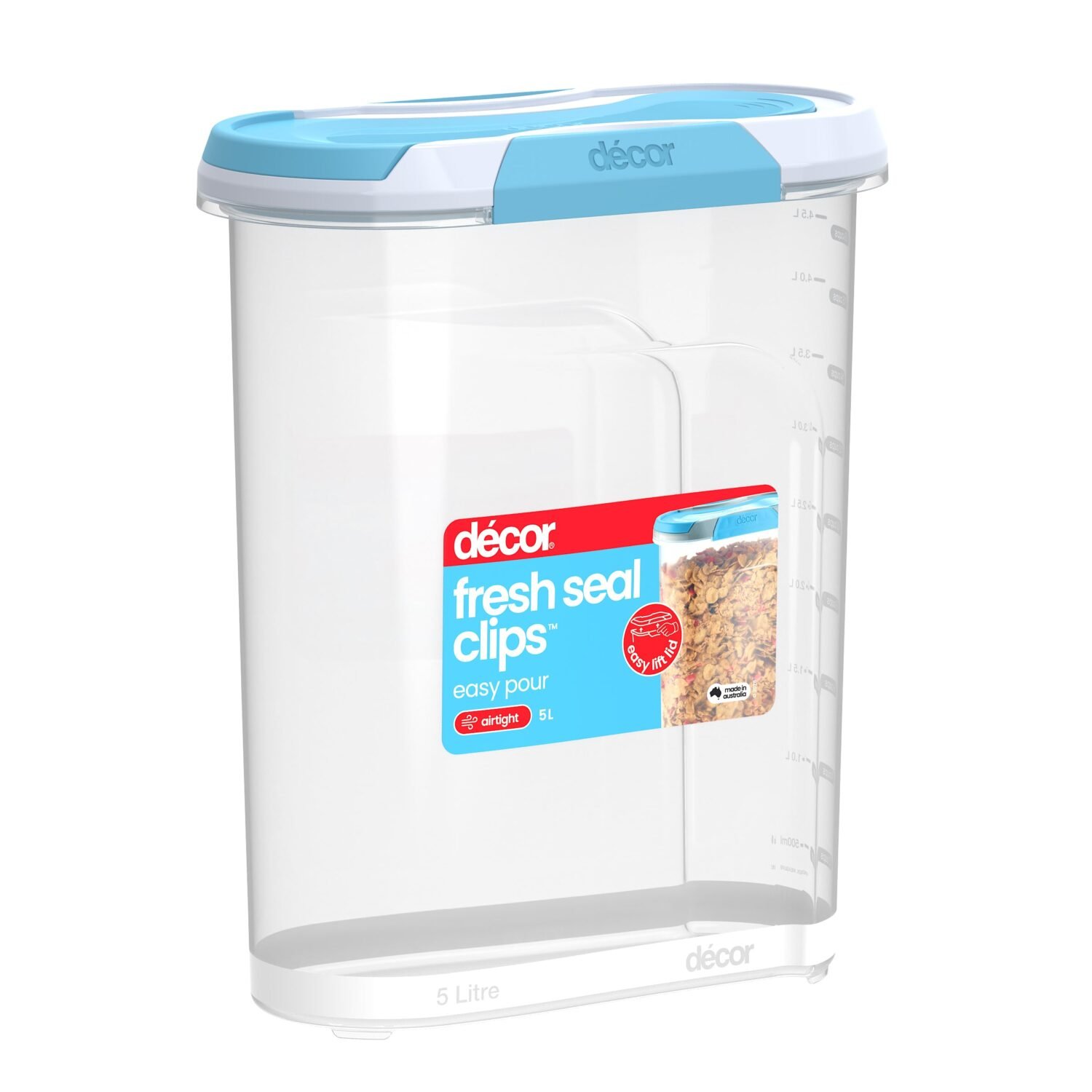 Décor Fresh Seal Clips Cereal Container – 5L product image