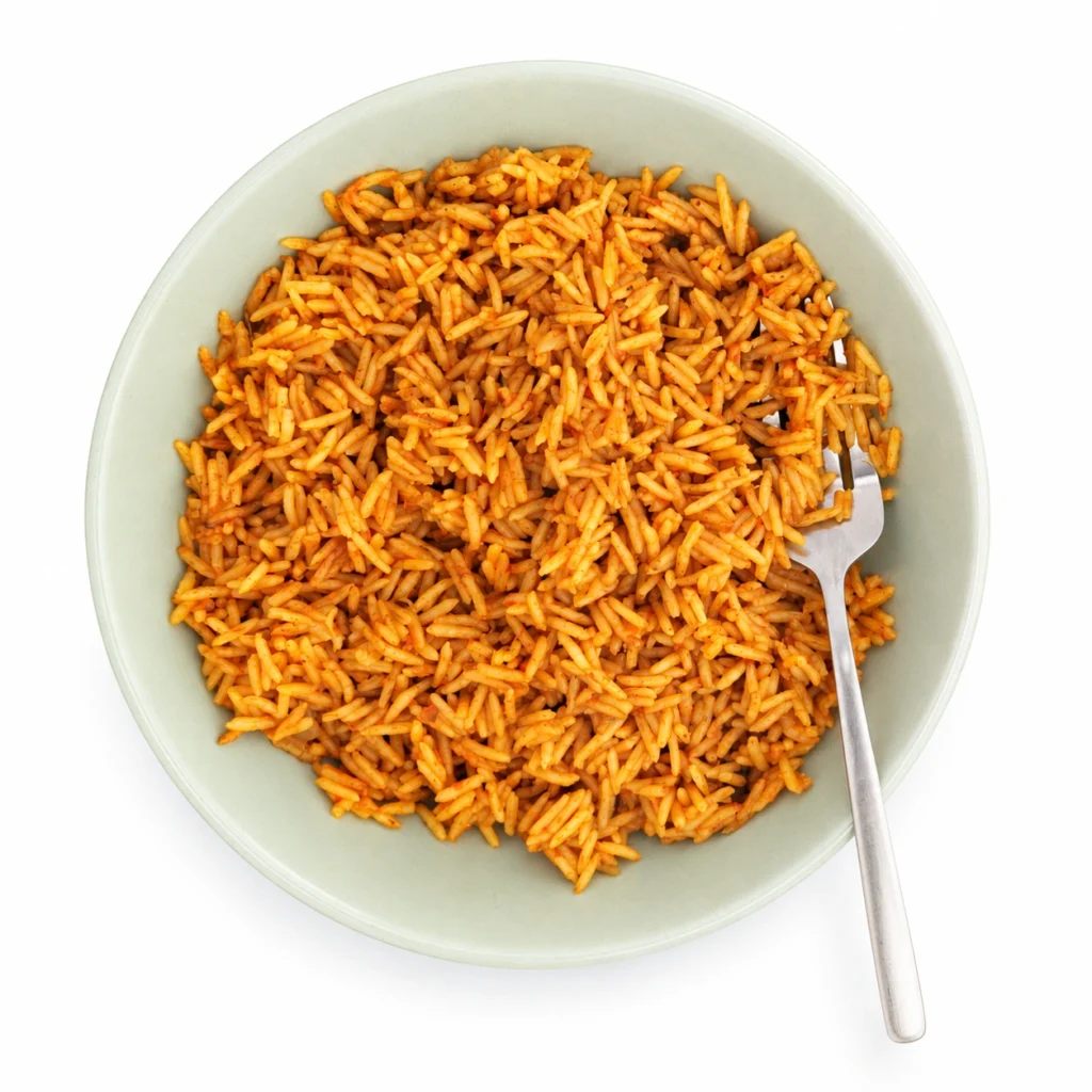 Ghanaian Jollof Rice – 500g on a white background