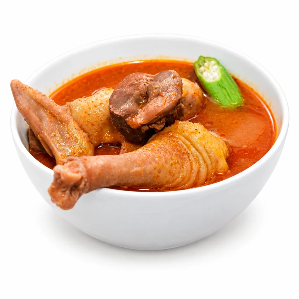 Ghanaian Chicken Light Soup – 500g on a white background