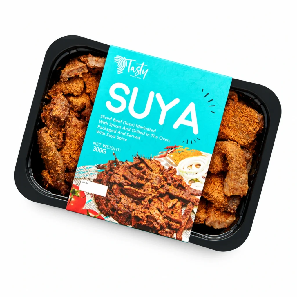Beef Suya Ready Meal – 1 pack on a white background