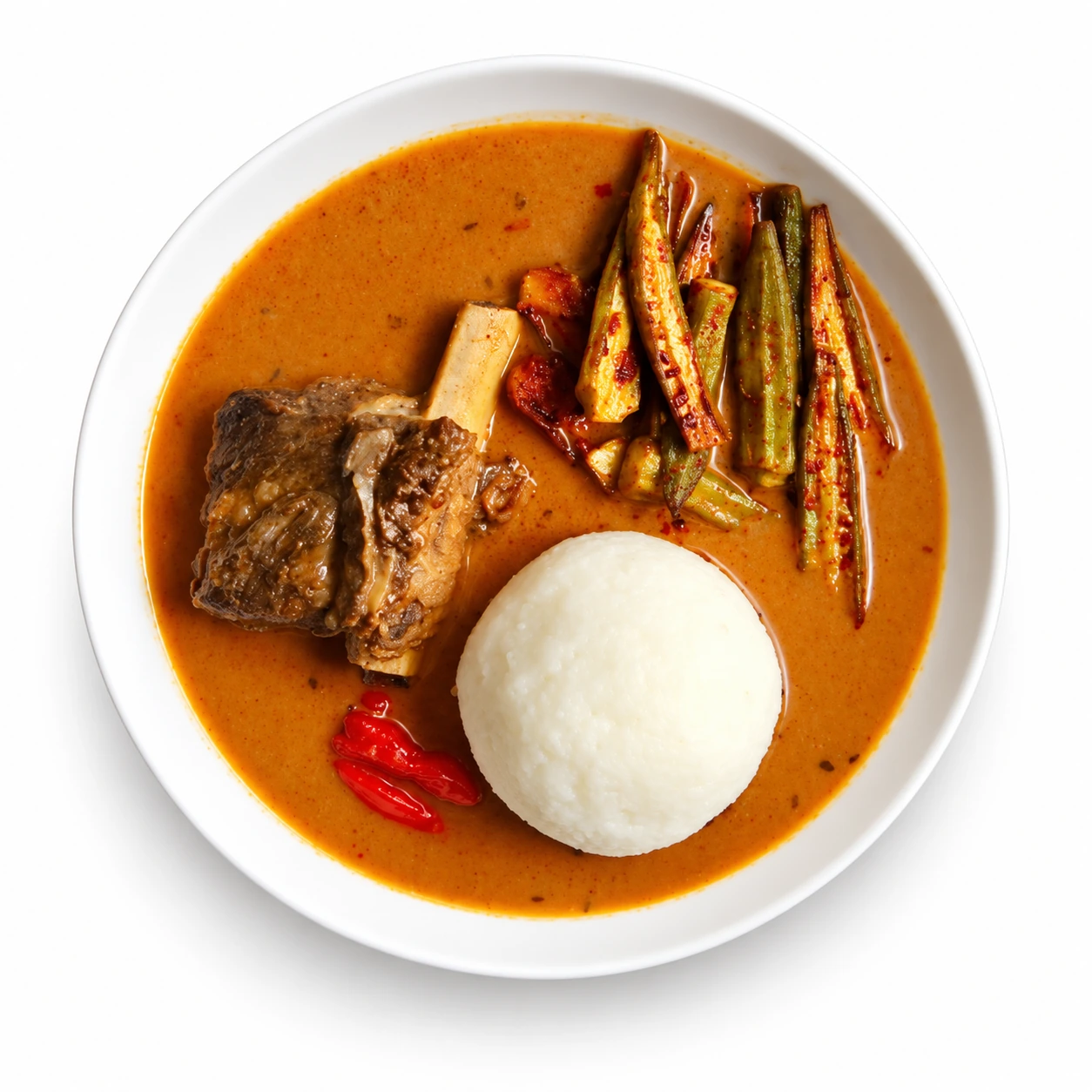 Ghanaian Groundnut Soup – 500g on a white background
