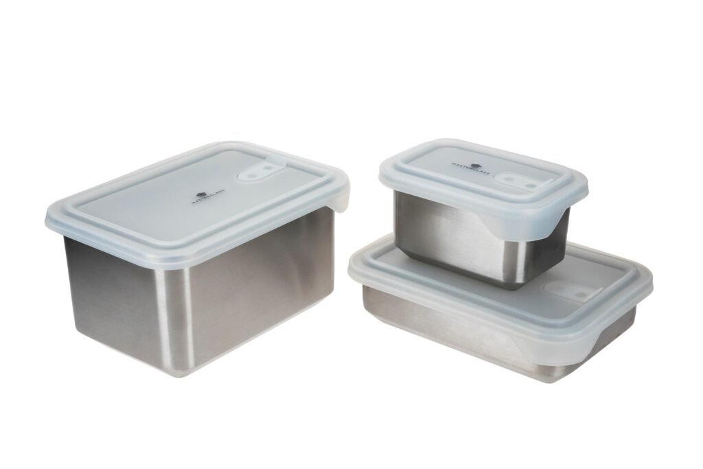 MasterClass All-in-One Steel Storage Containers – 3-piece set product image