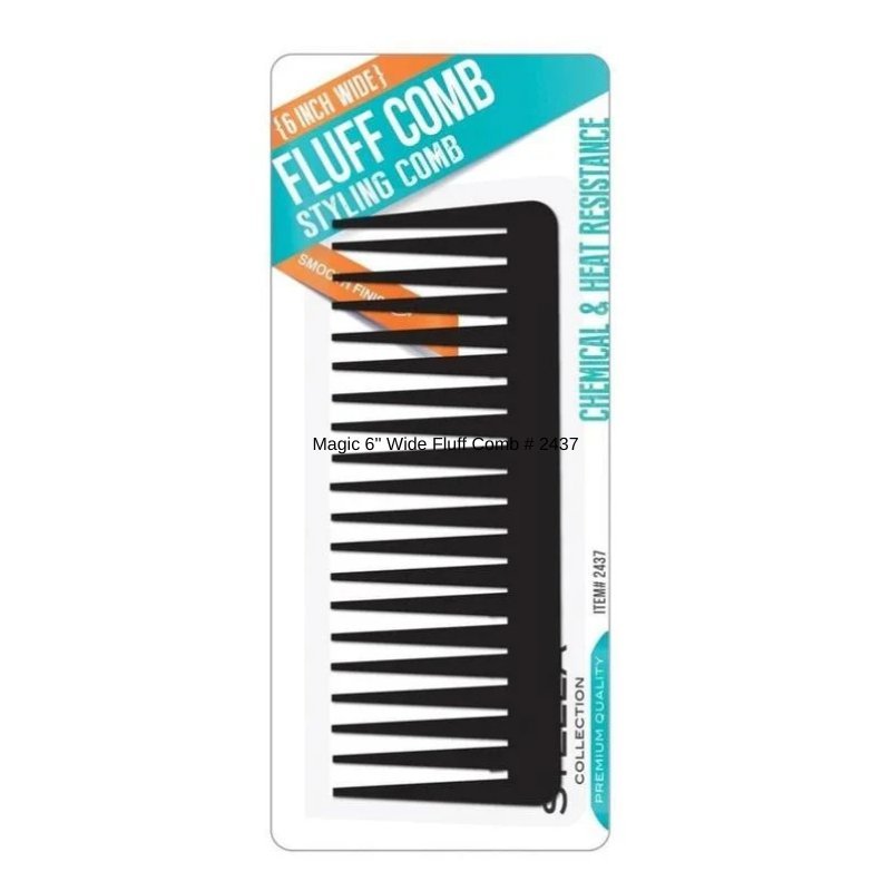 Stella Collection Wide Fluff Comb – 6 inch product image