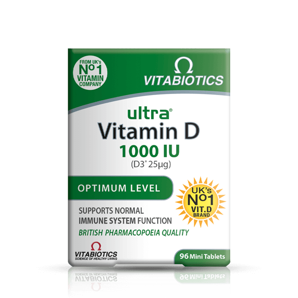 Vitabiotics Ultra Vitamin D 1000 IU – 96 tablets product image